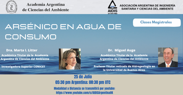 Conferencia Arsénico en Agua de Consumo/25 DE AGOSTO/17:30