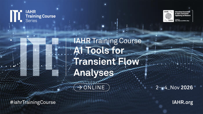 Curso de capacitación de IAHR sobre herramientas de inteligencia artificial para análisis de flujo transitorio