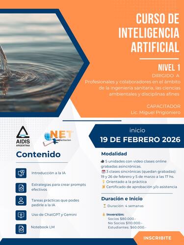Curso Introductorio en Inteligencia Artificial Generativa Aplicaciones para el sector de Agua y Saneamiento