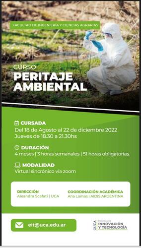 CURSO PERITAJE AMBIENTAL - 18/08 AL 22/12