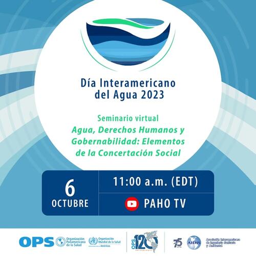 Día Interamericano del Agua. Seminario virtual Agua, derechos humanos y gobernabilidad: elementos de la concertación social