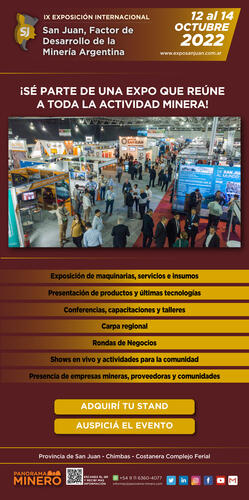 IX EXPOSICION INTERNACIONAL - San Juan, Factor de Desarrollo de la Minería Argentina