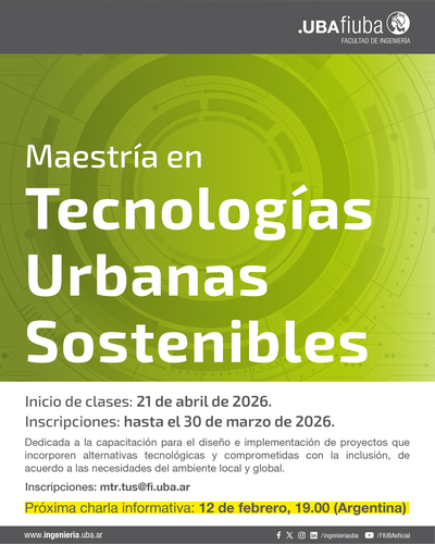 Maestria en Tecnologías Urbanas Sostenibles