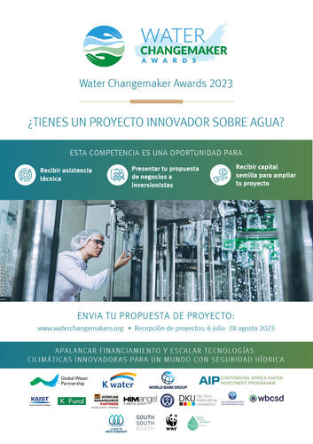 Participe en la segunda edición del Water Changemaker Awards - Hasta el 18 de Agosto