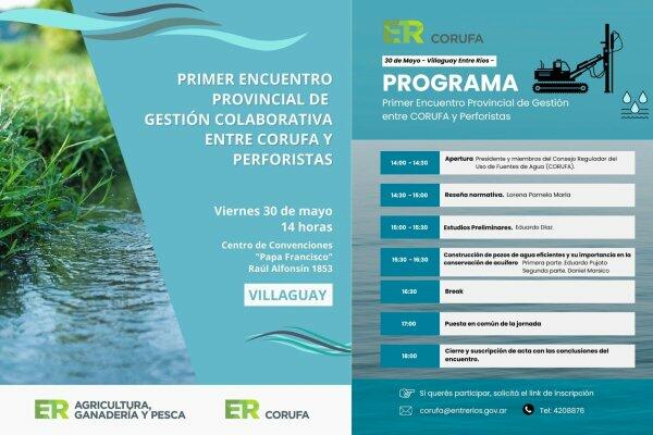 Primer encuentro provincial para perforistas y profesionales de la explotación de aguas subterráneas