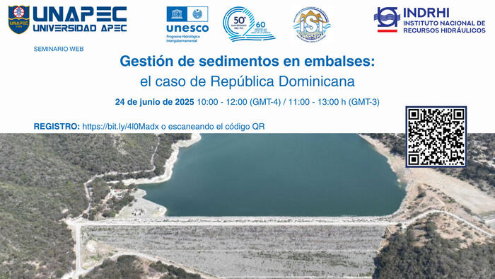 Seminario Web "Gestión de sedimentos en embalses: el caso de República Dominicana"