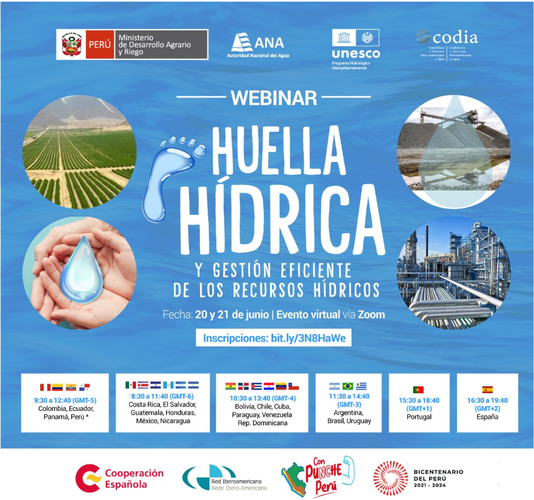 Seminario web "Huella Hídrica y gestión eficiente de los recursos hídricos