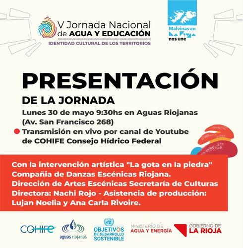 V JORNADA NACIONAL DE AGUA Y EDUCACION - 30 DE MAYO