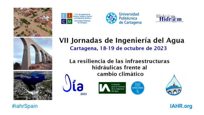 VII Jornadas de Ingeniería del Agua Cartagena, España | 18-19 de octubre de 2023 - Envío de resúmenes hasta el 31 de marzo