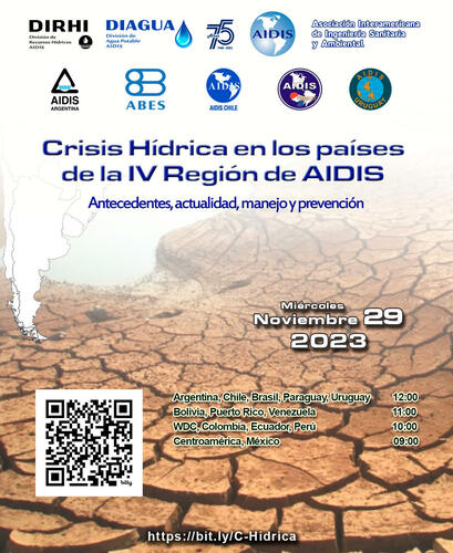 Webinar «Crisis Hídrica en los países de la IV Región de AIDIS»