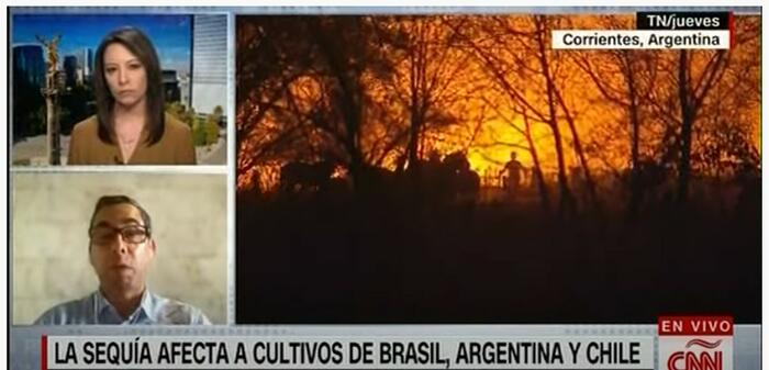 LA SEQUIA AFECTA  A CULTIVOS DE ARGENTINA, BRASIL Y CHILE