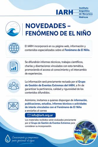 Novedades - Fenómeno de "El Niño"