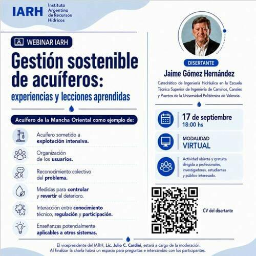 Webinar IARH - Gestión sostenible de acuíferos