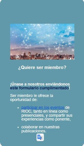 Noticias 2025-2026:  Carta de la RIOC n.º 33