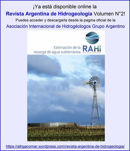  Revista Argentina de Hidrogeología